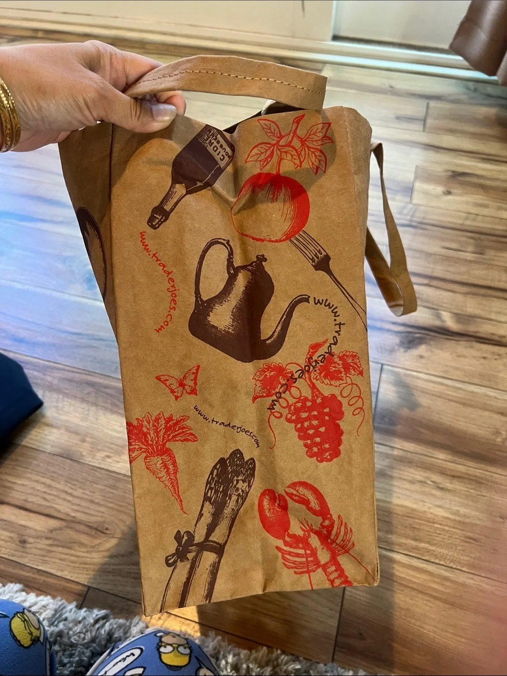 Trader Joe’s Brown Reusable washable Tote Bag